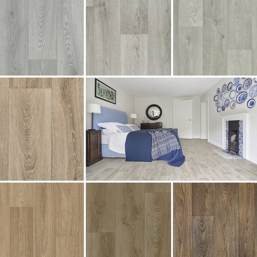Wood vinyl flooring - vinyl, plank