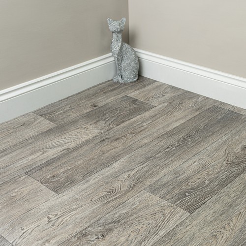 Grey wood effect vinyl - grey,