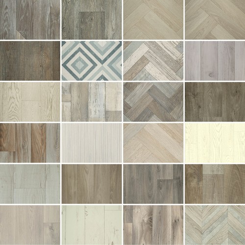 Light cream wood style vinyl - &,